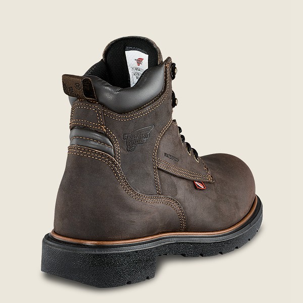 Red Wing Safety Boots Dark Brown - Mens Dynaforce® - 6-inch Insulated Waterproof Toe - 7149-EHAFS